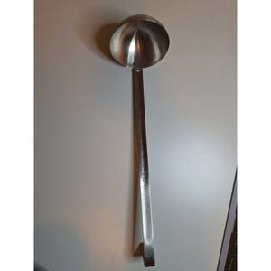 Commercial JR kitchen stainless steel ladle 6 oz 177 ml long handle curved end